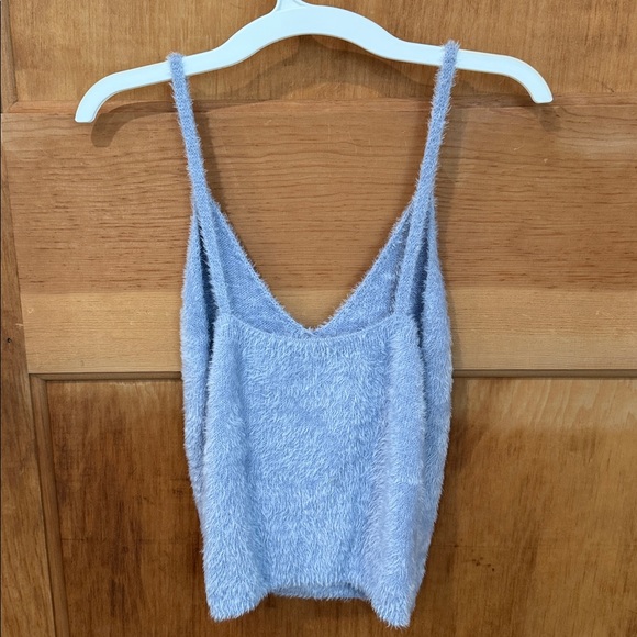 Garage Fuzzy Light Blue Camisole - Picture 2 of 3